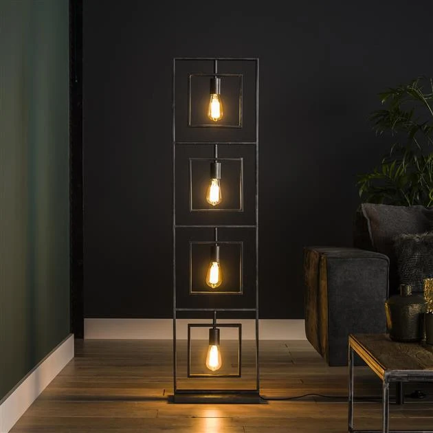Vloerlamp Turn Square | Charcoal Bold Living