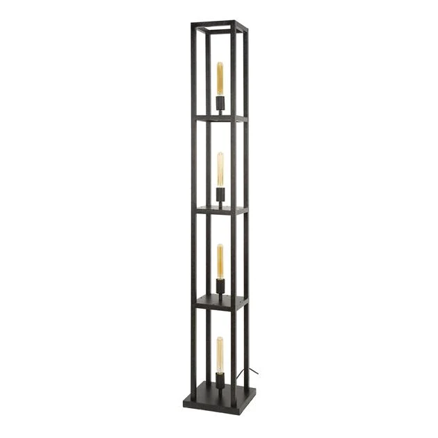 Vloerlamp Veyra | Metaal Zwart Bold Living