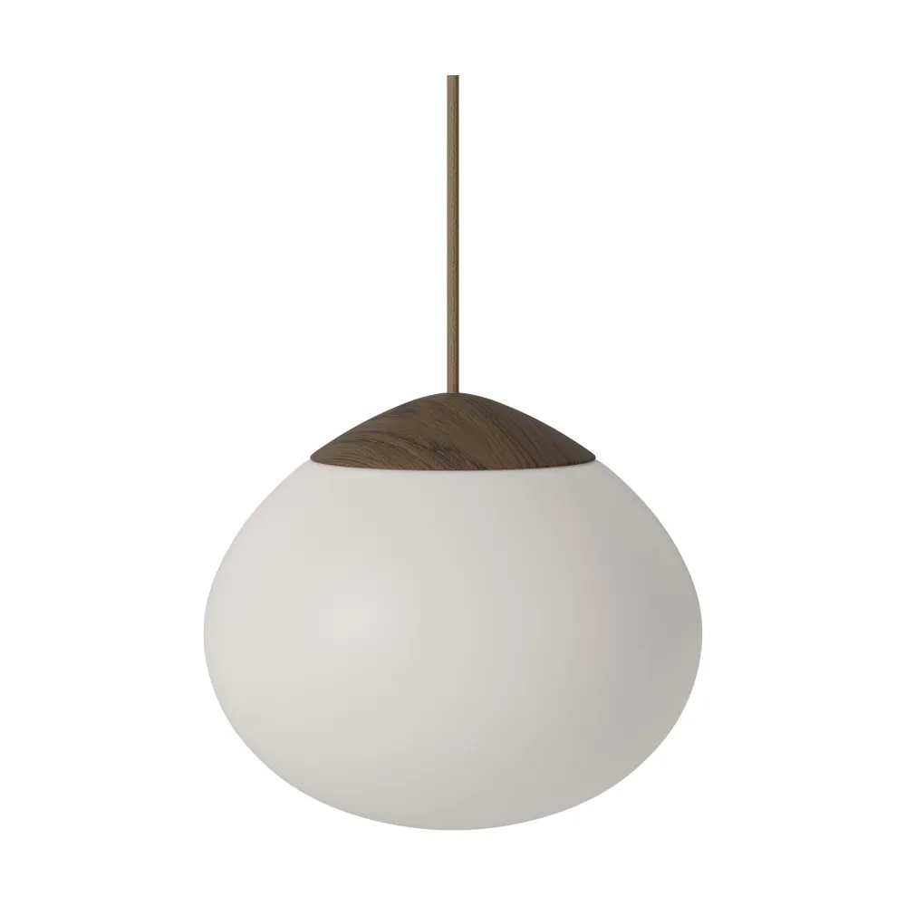 Bolia Acorn hanglamp Ø21 cm donker eiken glas