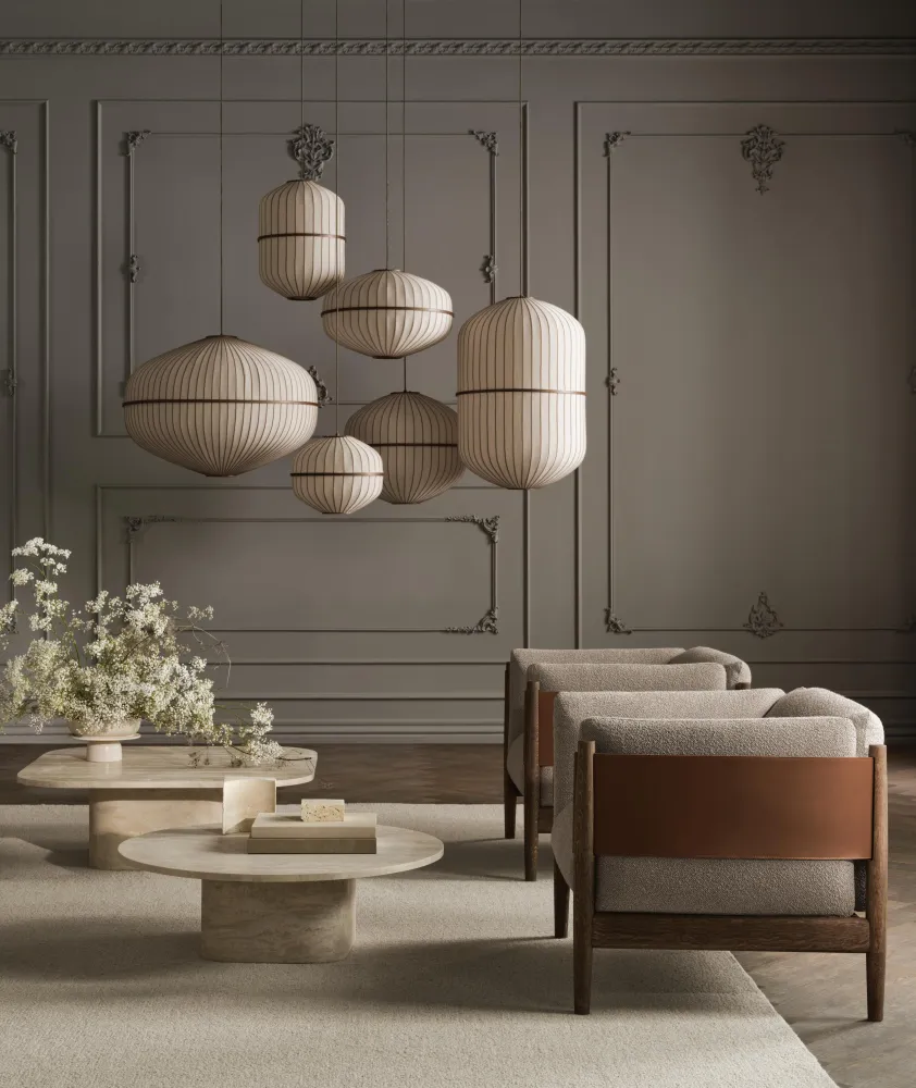 Bolia Lucén hanglamp Cylinder Ø62 cm dark oak
