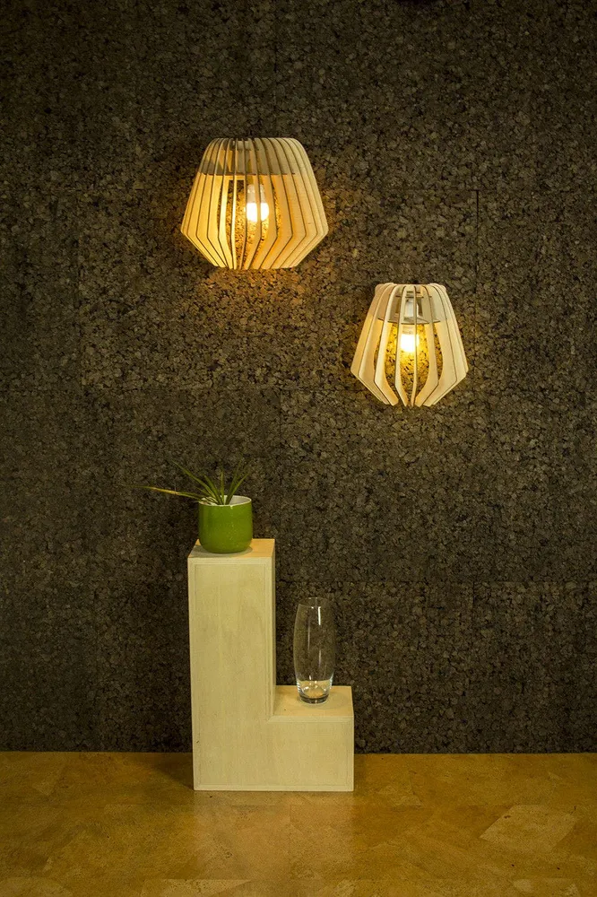 Bomerango Wall Spin houten muurlamp medium - 37 cm