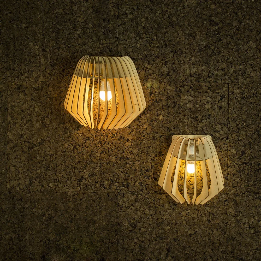 Bomerango Wall Spin houten muurlamp medium - 37 cm