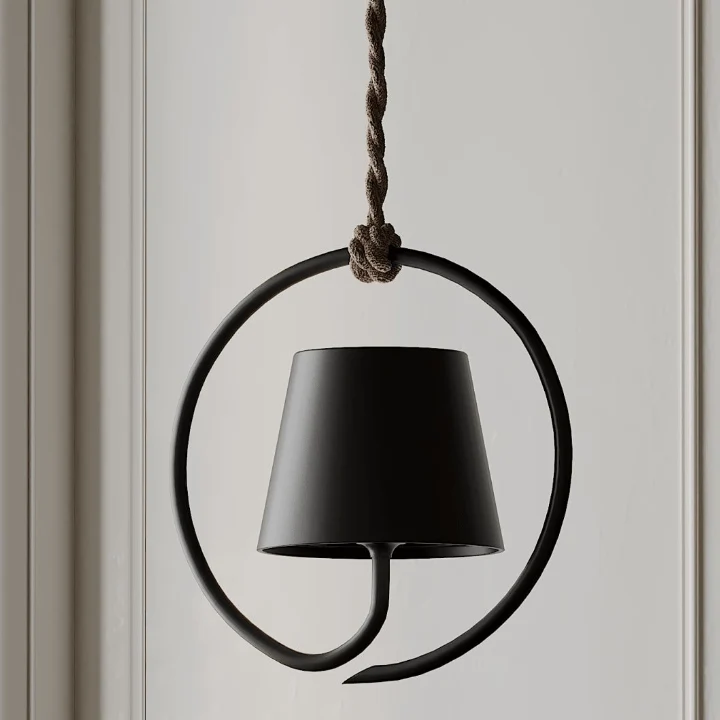 Hanglamp Bohemian met Touwophanging en Touch Dimmer voor Binnen en Buiten Bonuze