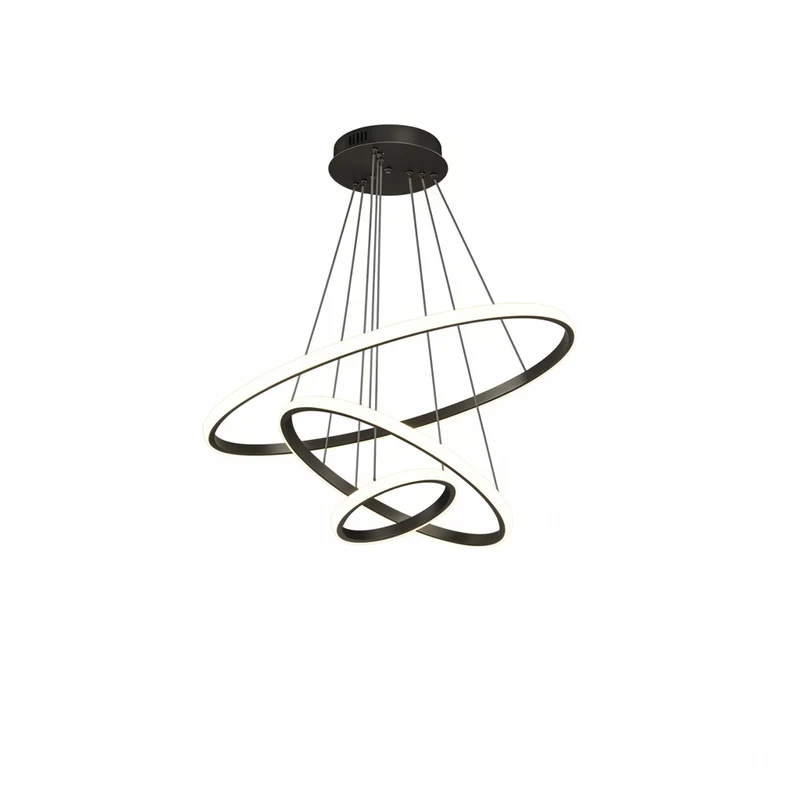 Hanglamp Modern met 3 Ringen en Verstelbare Hoogte Bonuze