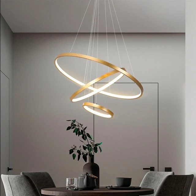 Hanglamp Modern met 3 Ringen en Verstelbare Hoogte Bonuze