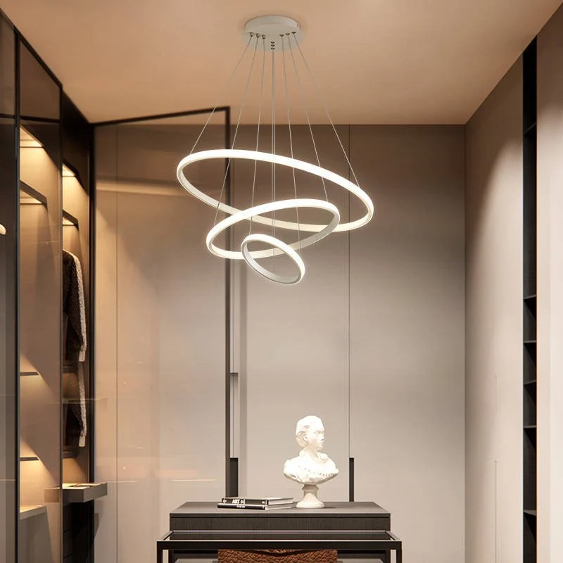 Hanglamp Modern met 3 Ringen en Verstelbare Hoogte Bonuze