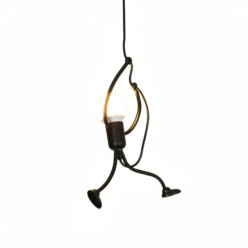 Hanglamp Retro met Poppenvormig Design en Verstelbare Hoogte Bonuze