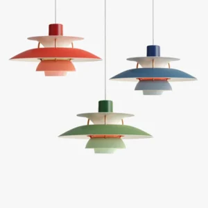 Hanglamp Scandinavisch met Gelaagde Kap en Verstelbare Hoogte Bonuze