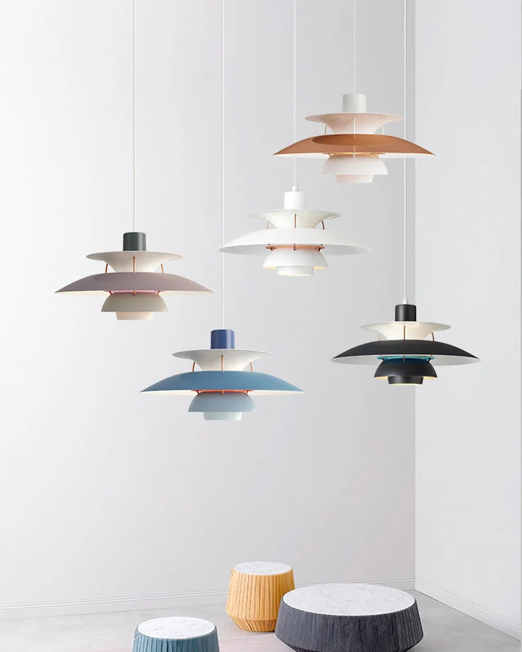 Hanglamp Scandinavisch met Gelaagde Kap en Verstelbare Hoogte Bonuze