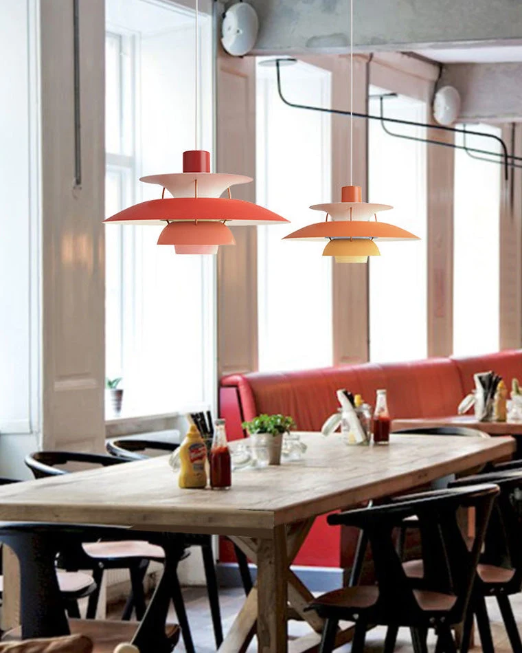 Hanglamp Scandinavisch met Gelaagde Kap en Verstelbare Hoogte Bonuze