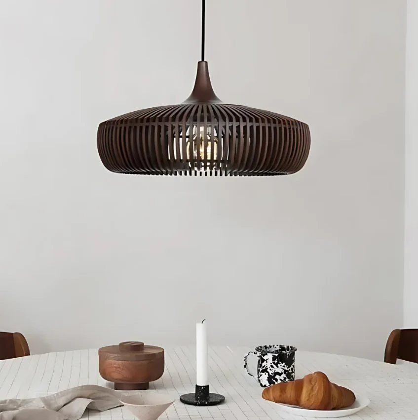 Hanglamp Scandinavisch met Lamellen Design en E27 Fitting Bonuze