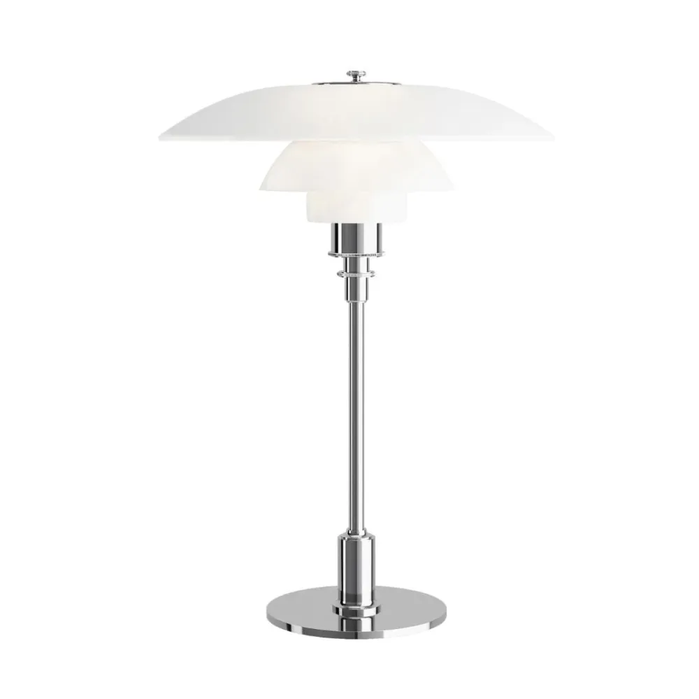 Tafellamp LED Scandinavisch Glazen Bol met Ronde Voet Bonuze