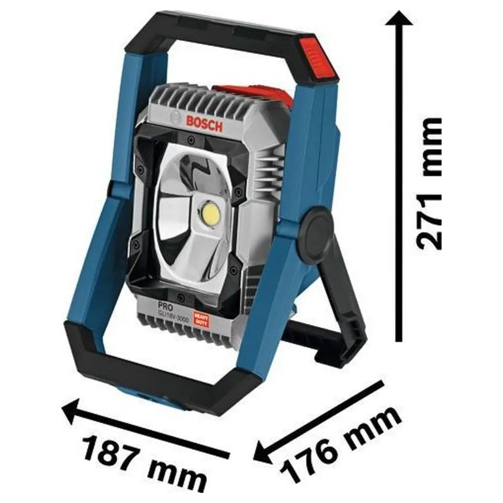 vuurtoren op de bouwplaats Bosch GLI18V-3000 PRO 18V