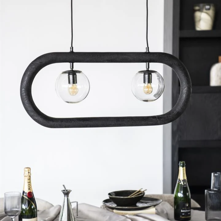 Hanglamp Beatrix | Zwart Mangohout By-Boo