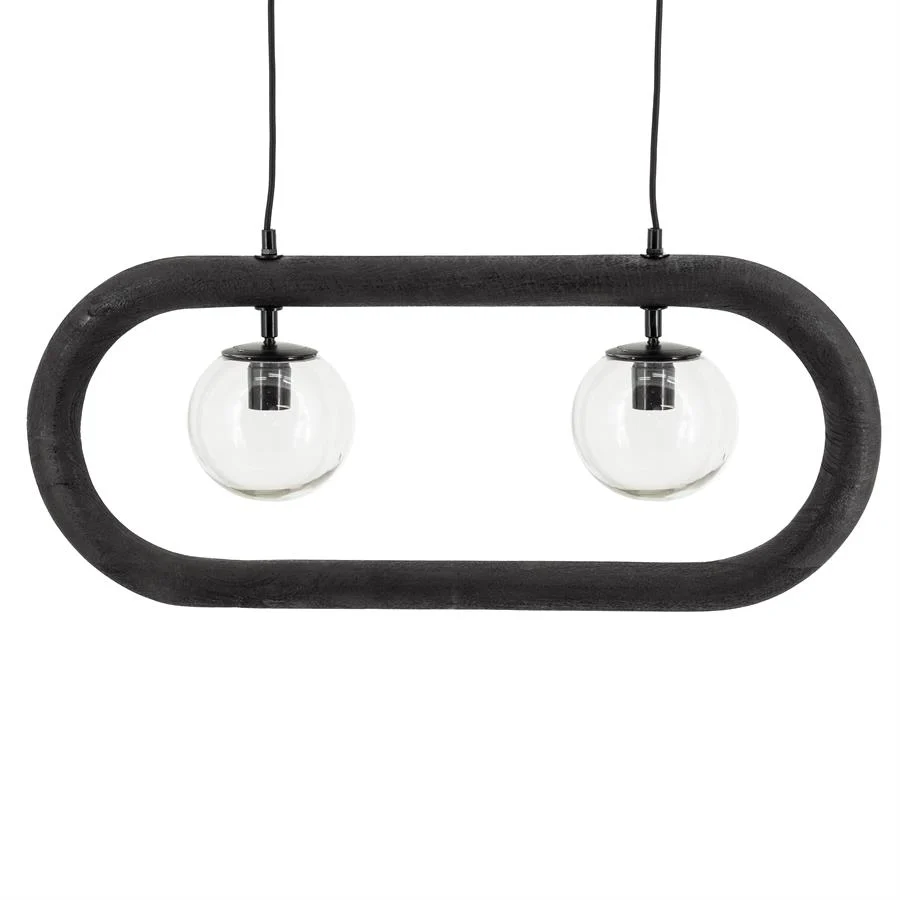 Hanglamp Beatrix | Zwart Mangohout By-Boo