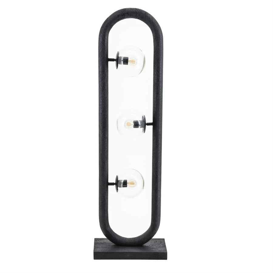 Vloerlamp Eris | Zwart Mangohout By-Boo