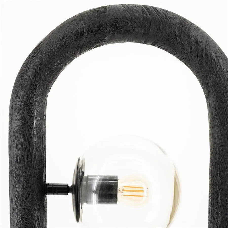 Vloerlamp Eris | Zwart Mangohout By-Boo