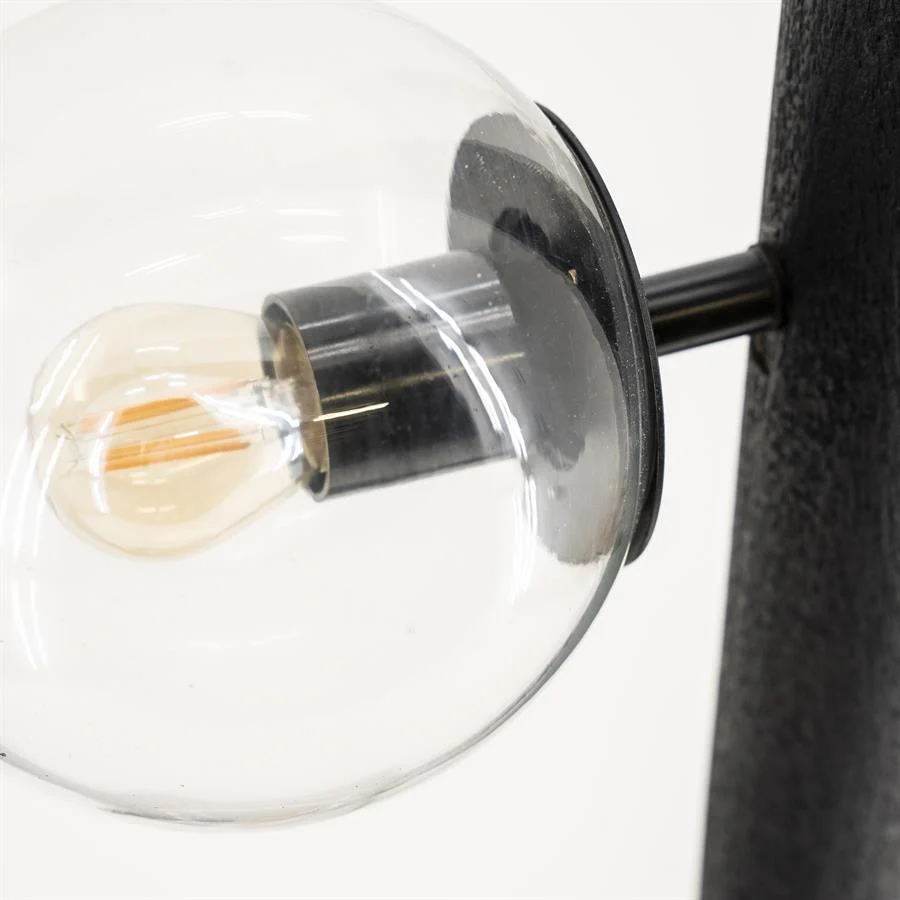 Vloerlamp Eris | Zwart Mangohout By-Boo