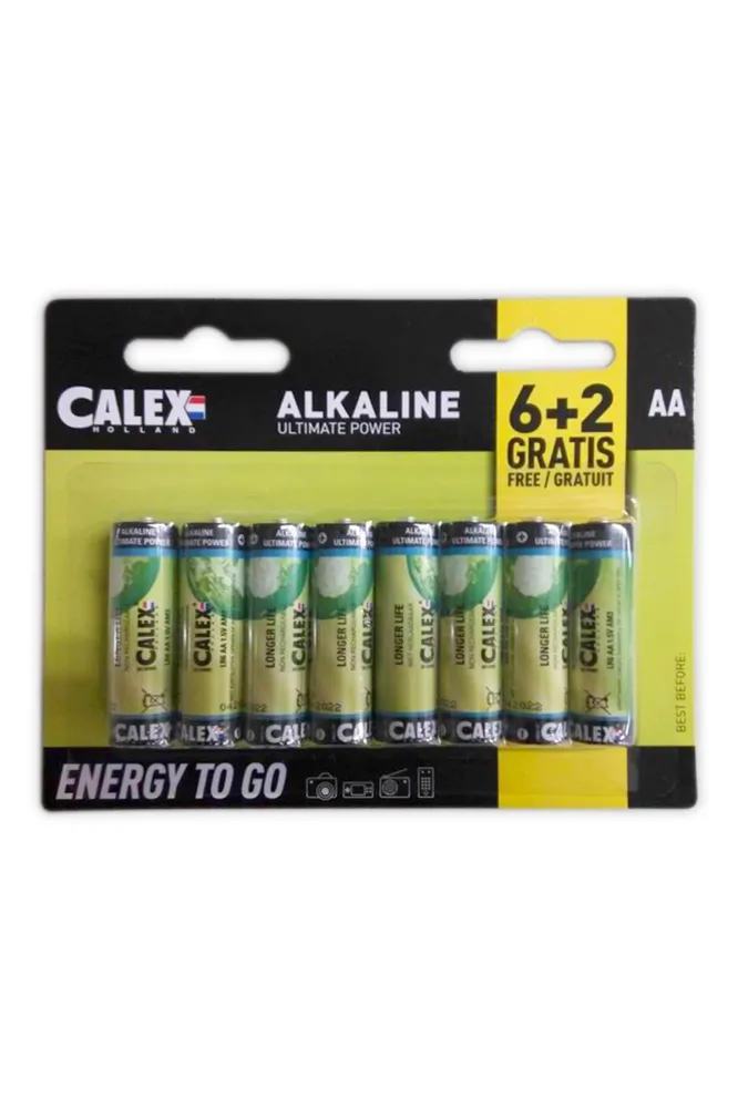 Calex Alkaline Penlite - LR6 - AA - 8-Pak