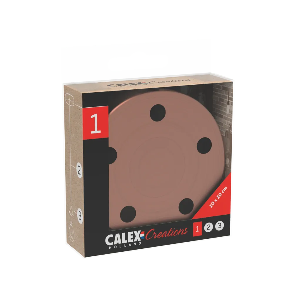 Calex Creations Plafond plaat - Koper - 5 gaten