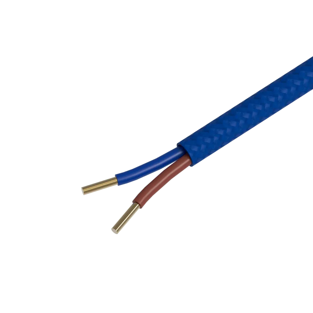 Calex Creations Textiel kabel - Blauw - 1.5meter