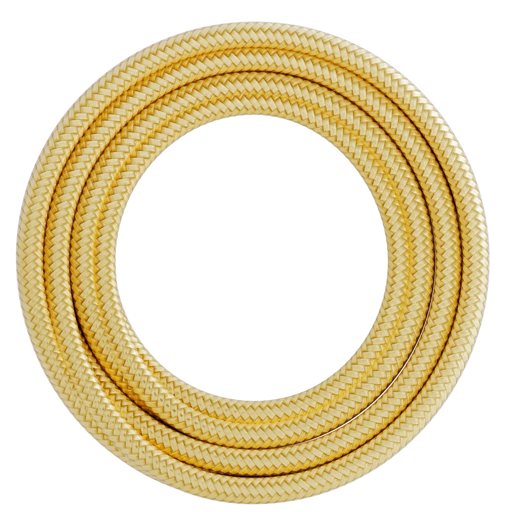 Calex Creations Textiel kabel - Goud - 1.5meter