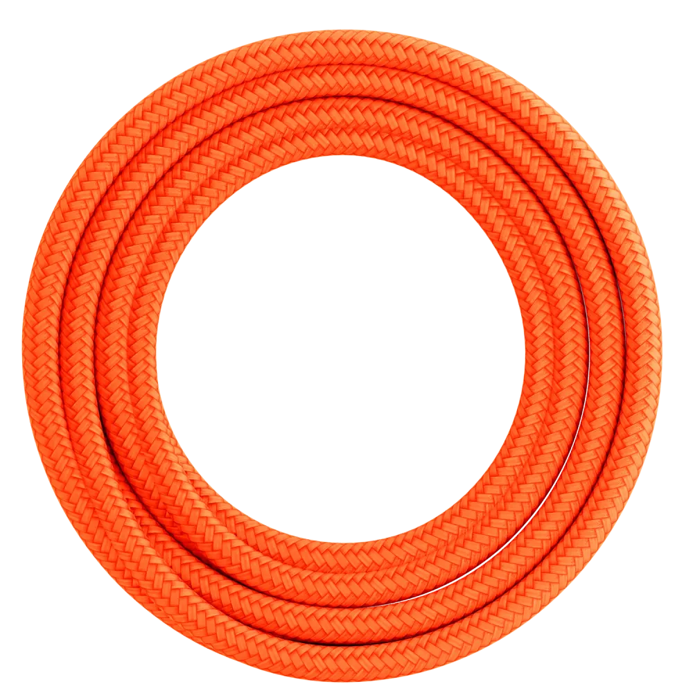 Calex Creations Textiel kabel - Oranje - 1.5meter