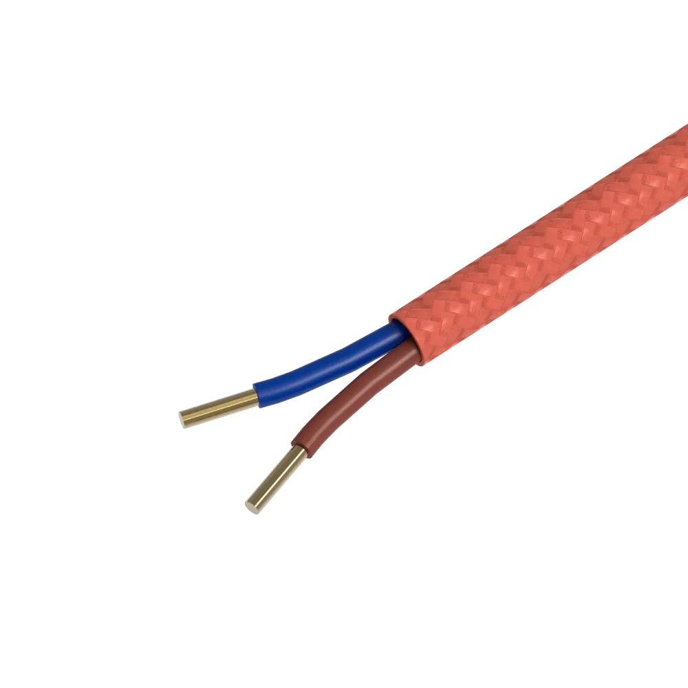 Calex Creations Textiel kabel - Oranje - 1.5meter