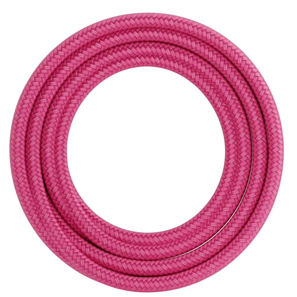 Calex Creations Textiel kabel - Roze - 1.5meter