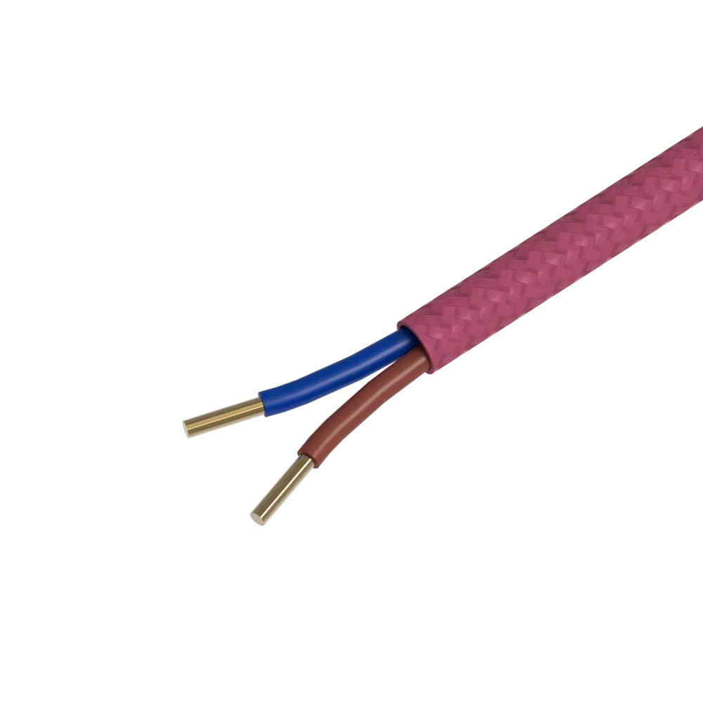 Calex Creations Textiel kabel - Roze - 1.5meter