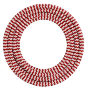Calex Creations Textielkabel - Rood/Wit - 3meter