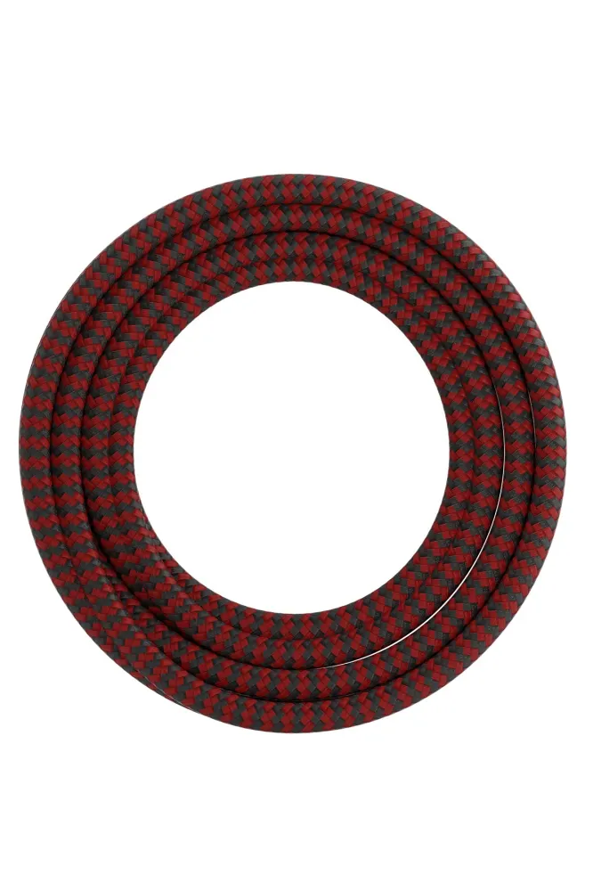 Calex Creations Textielkabel - Rood/Zwart - 3meter