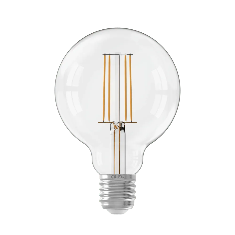Calex Filament LED Lamp - E27 - G95 - Helder