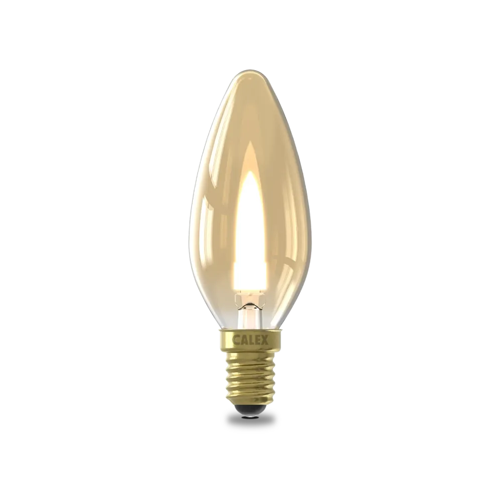 Calex Flame - E14 - B35 - Goud