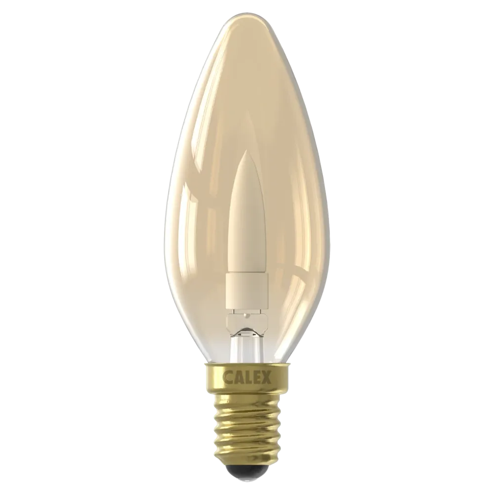 Calex Flame - E14 - B35 - Goud