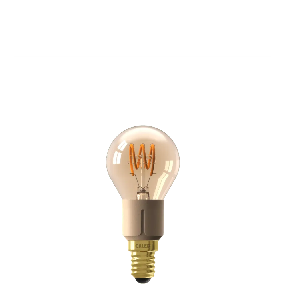 Calex Flex Filament LED Lamp - E14 - P45 - Goud