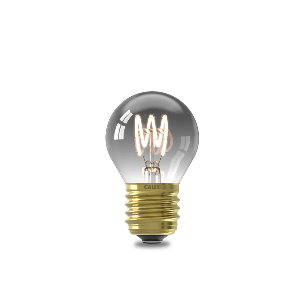Calex Flex Filament LED Lamp - E27 - P45 - Titanium