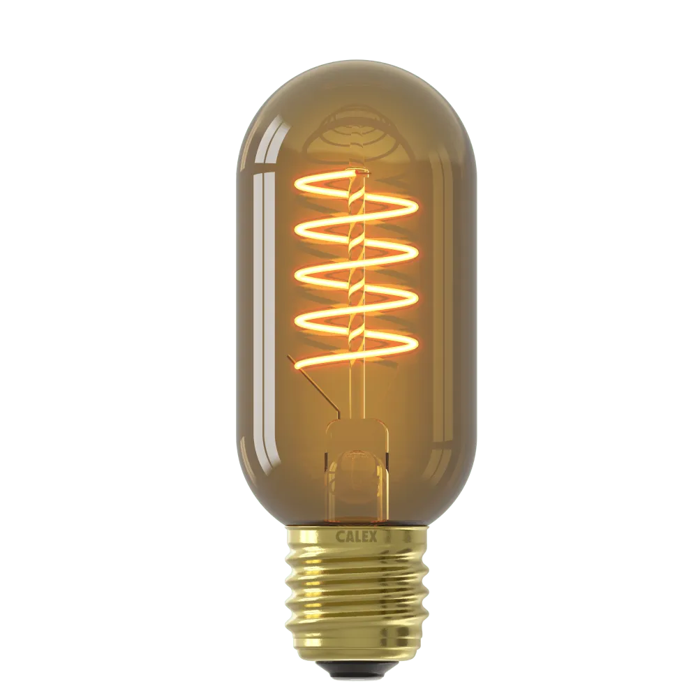 Calex Flex Filament LED Lamp - E27 - T45 - Goud