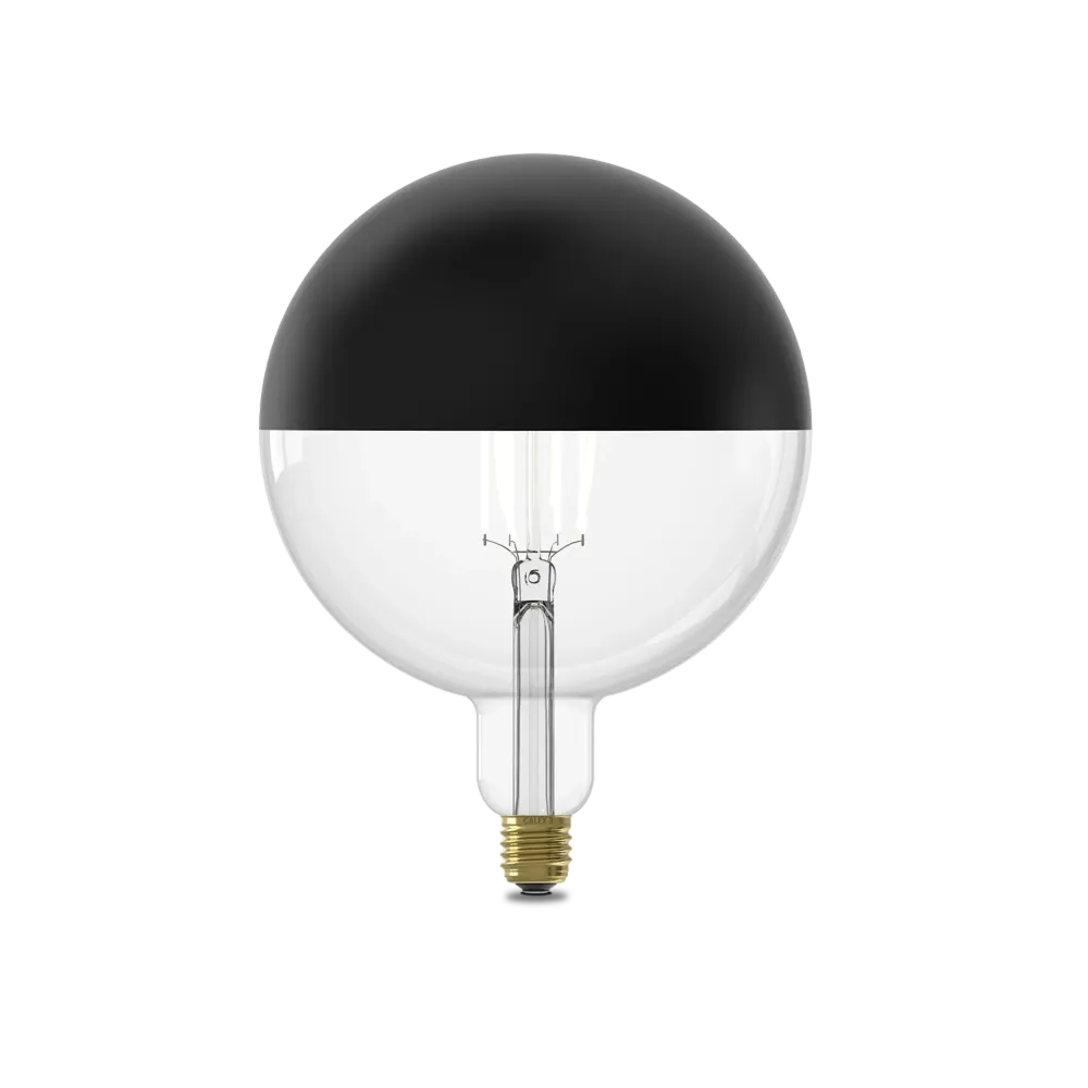 Calex Kop Spiegel Lamp - E27 - Filament - Kalmar - Zwart