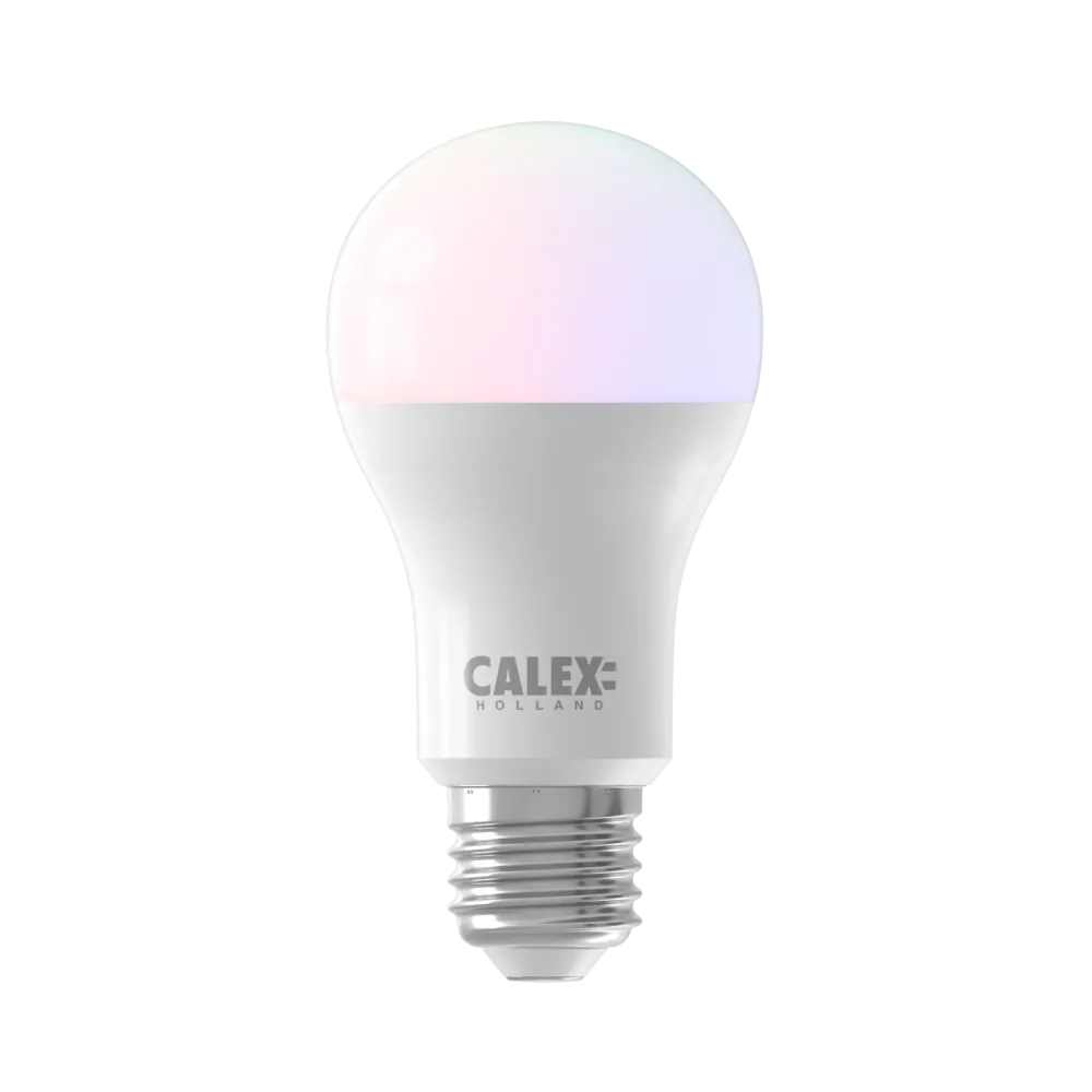 Calex Slimme LED Lamp - E27 - A60 - 9.4W - RGB - Wit - Dimbaar