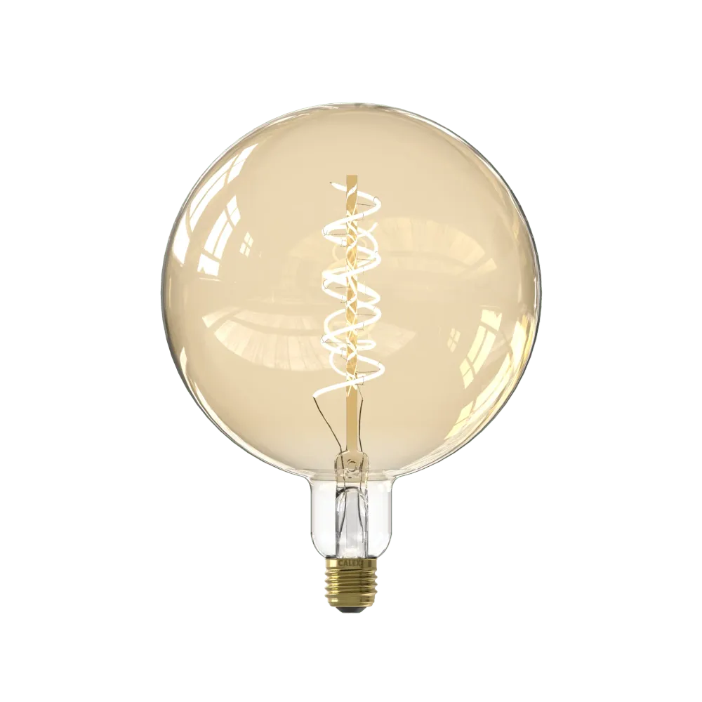 Calex Slimme LED Lamp - E27 - Filament - G200 - Goud - Warm Wit - 7W