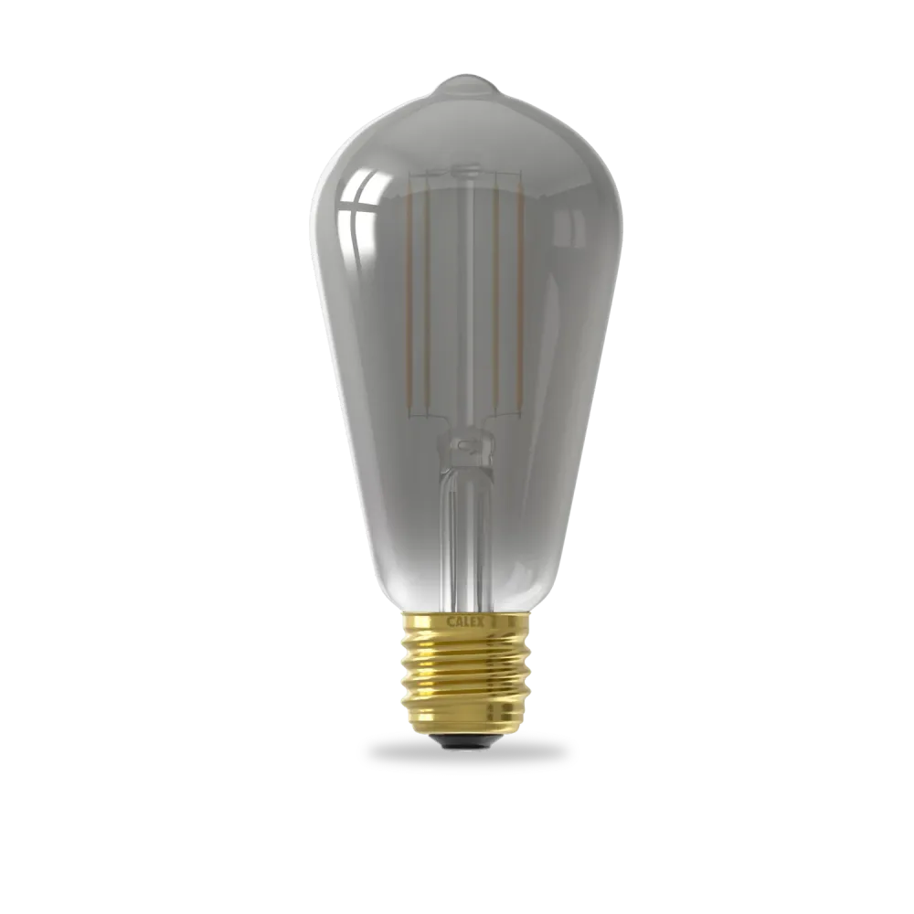 Calex Slimme LED Lamp - Filament - ST64 - Smokey - E27 - 7W - Dimbaar