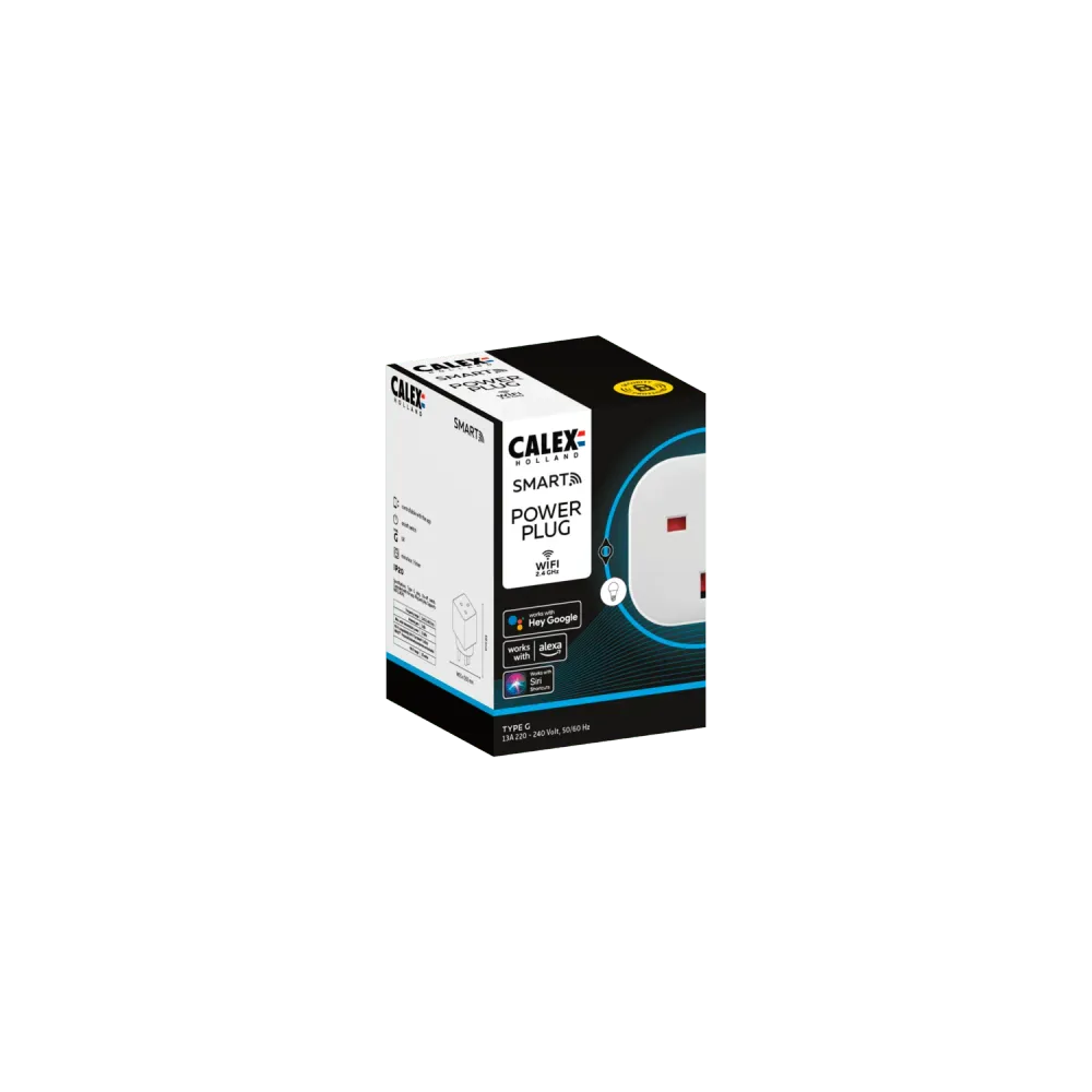 Calex Slimme Plug UK - Slimme Plug - Wit