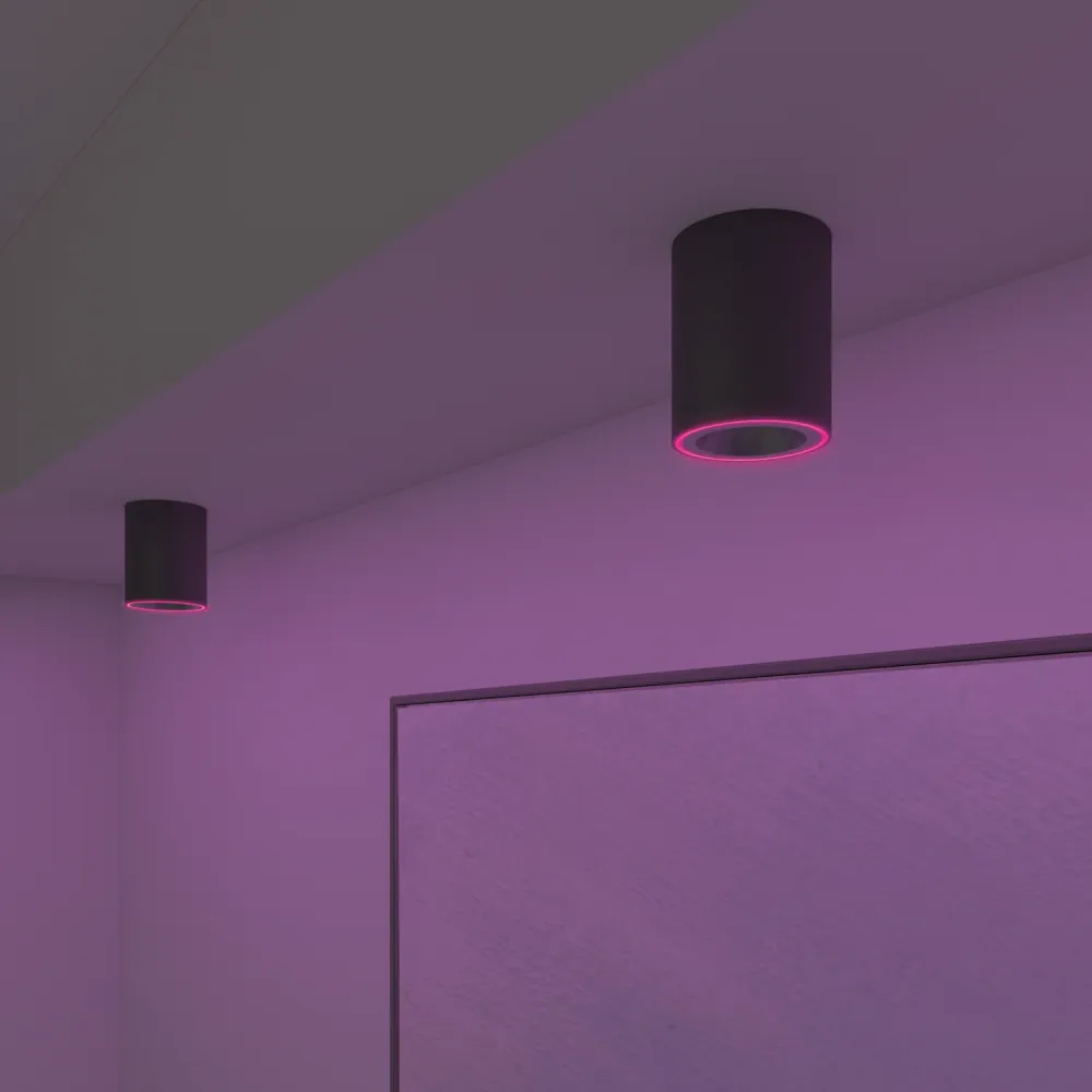 Calex Smart - Halo Surface Spot - Zwart/Zwart - 6.5W - IP20 - UK