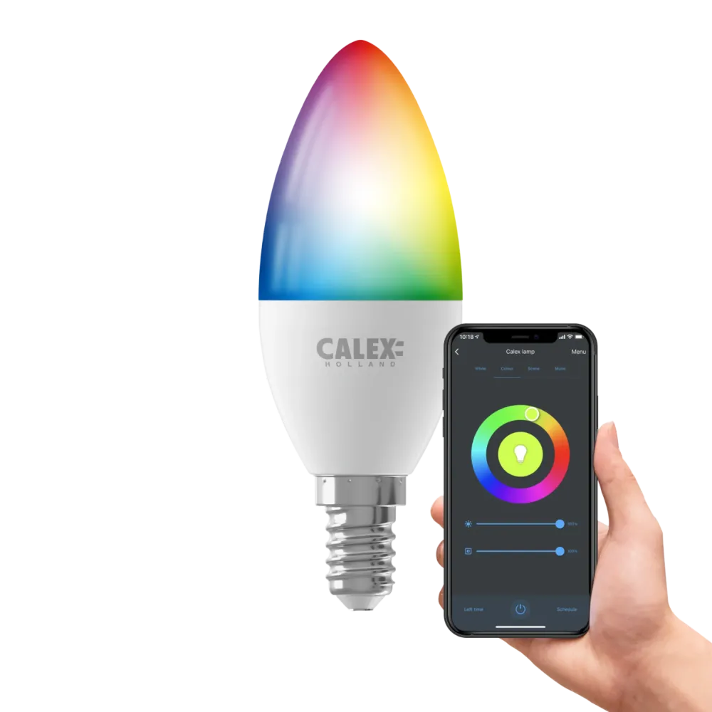 Calex Smart LED Lamp - E14 - B35 - RGB + CCT