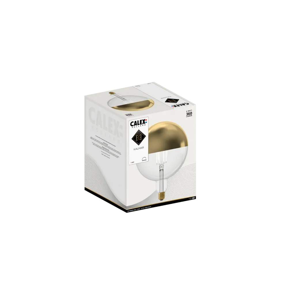 Calex Top Mirror Lamp - E27 - Filament - Kalmar - Goud