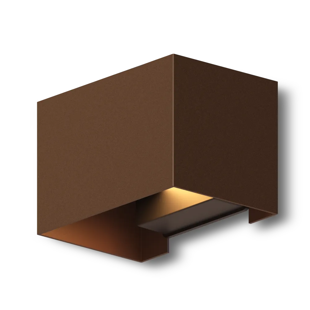 Calex Venice LED Wandlamp - Up & Down - Roest