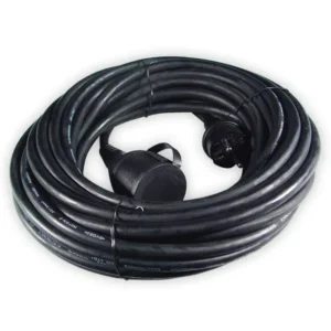 Calex VerlengKabel - Zwart - IP44 - 15m Kabel