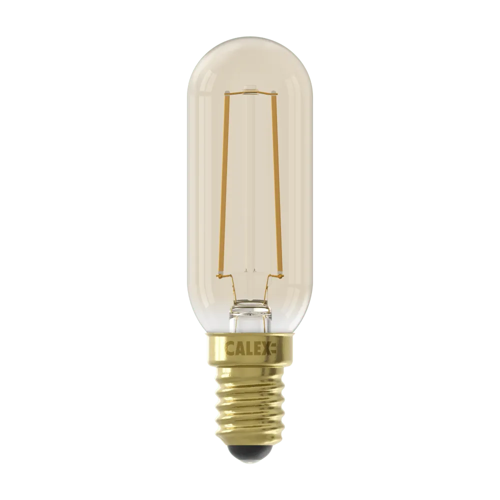 Calex Warm Filament LED Lamp - E14 - T25 - Goud