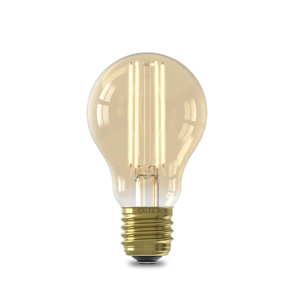 Calex Warm Filament LED Lamp - E27 - A60 - Goud